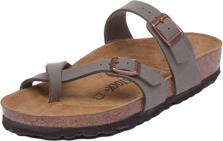 Birkenstock Mayari Sandals | Stone Birko-Flor - Metallic Finish for Women