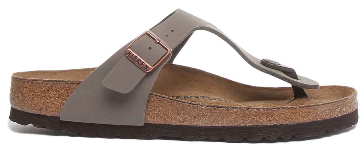 Sandalias Birkenstock Gizeh | Birko-Flor color piedra para mujer