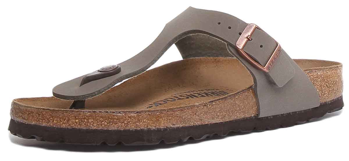 Sandalias Birkenstock Gizeh | Birko-Flor color piedra para mujer