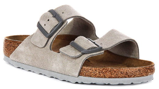 Birkenstock Arizona Sandals | Stone Birko-Flor for Women - Regular Fit