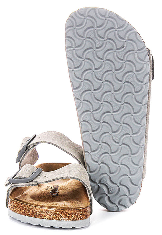 Birkenstock Arizona Sandals | Stone Birko-Flor for Women - Regular Fit