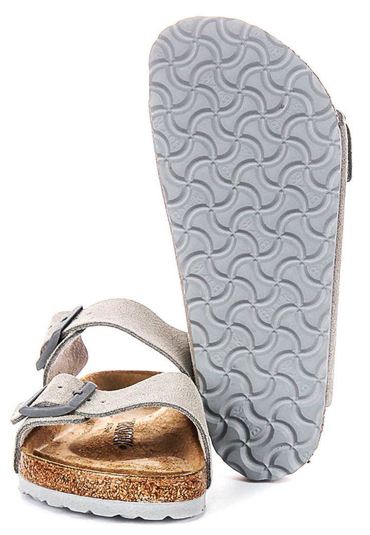 Birkenstock Arizona Sandals | Stone Birko-Flor for Women - Regular Fit