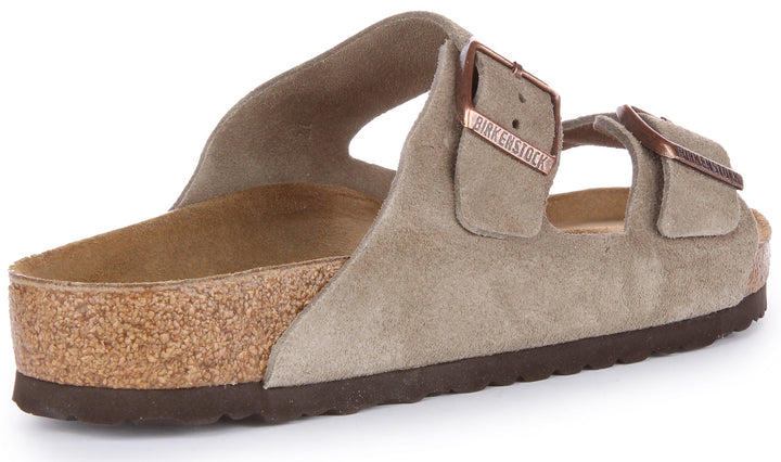 Birkenstock Arizona Sandals | Taupe suede leather for Men and Women