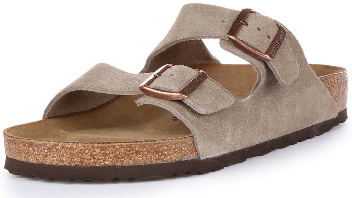 Birkenstock Arizona Sandals | Taupe suede leather for Men and Women