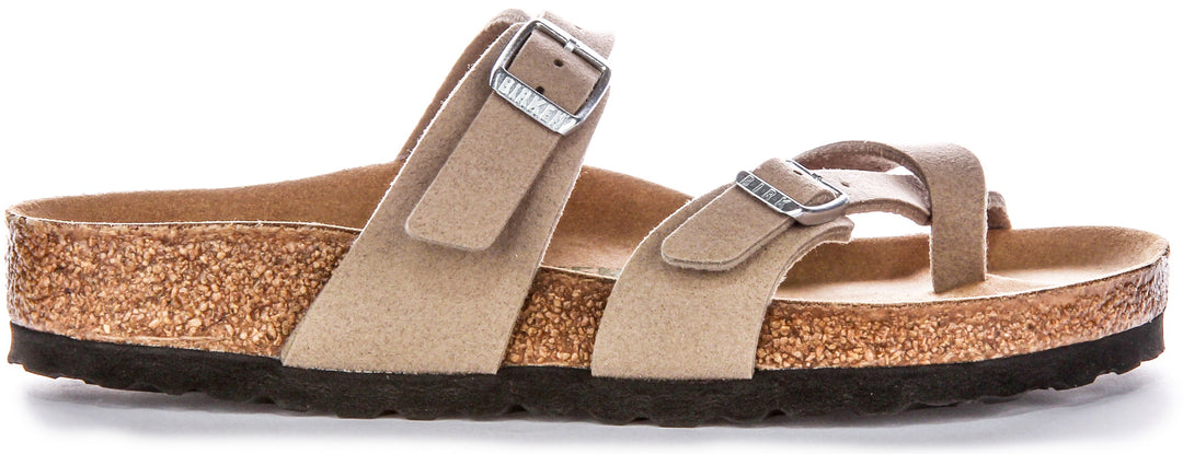 Birkenstock Mayari Sandals | Taupe Birko-Flor - Vegan-Friendly for Men and Women