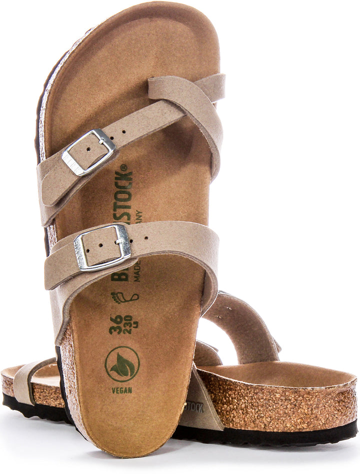 Birkenstock Mayari Sandals | Taupe Birko-Flor - Vegan-Friendly for Men and Women