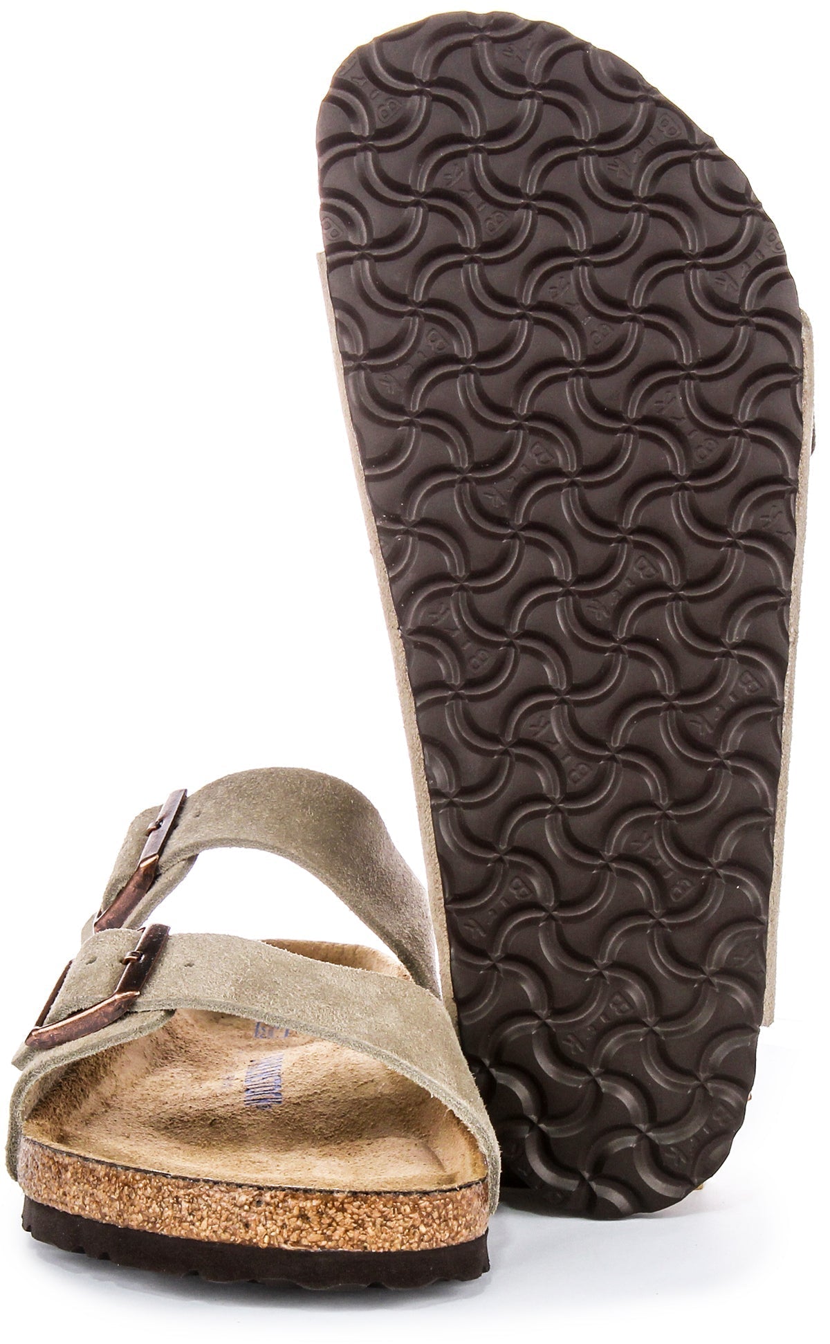 Birkenstock Arizona Sandals | Taupe suede leather - Soft Footbed for Men and Women
