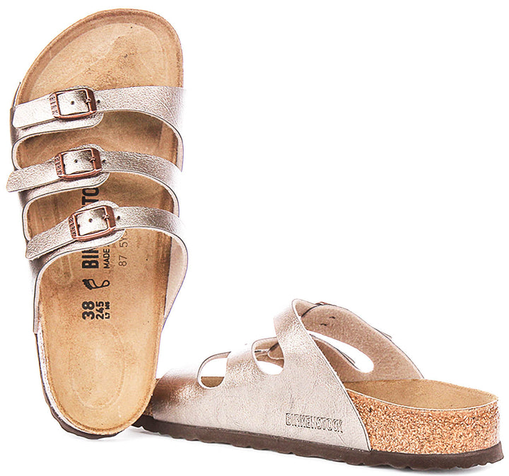 Birkenstock Florida Sandals | Taupe Birko-Flor for Women - Regular Fit