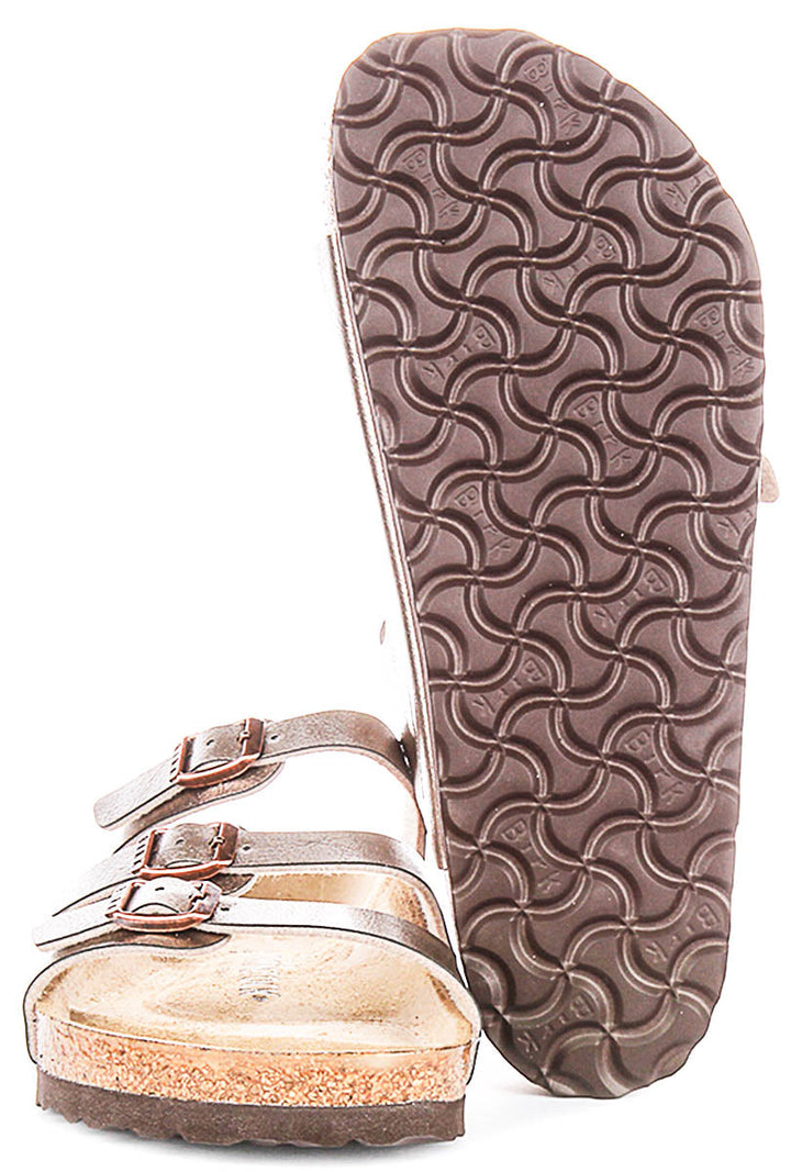 Birkenstock Florida Sandals | Taupe Birko-Flor for Women - Regular Fit