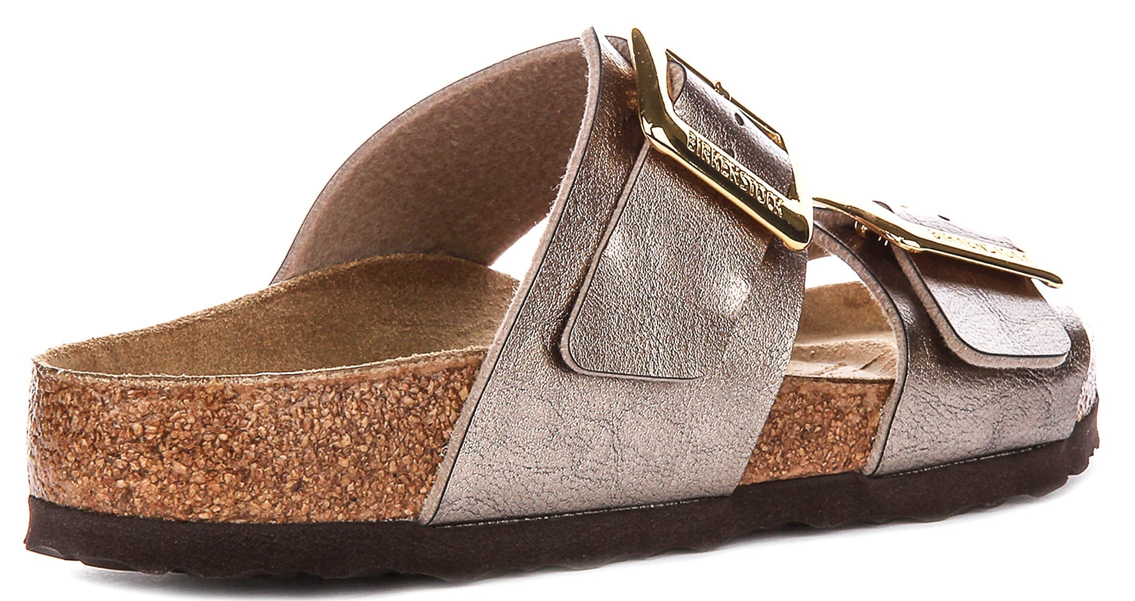 Zoccoli Birkenstock Sydney Cushion | Pelle scamosciata color tortora da donna - calzata regolare