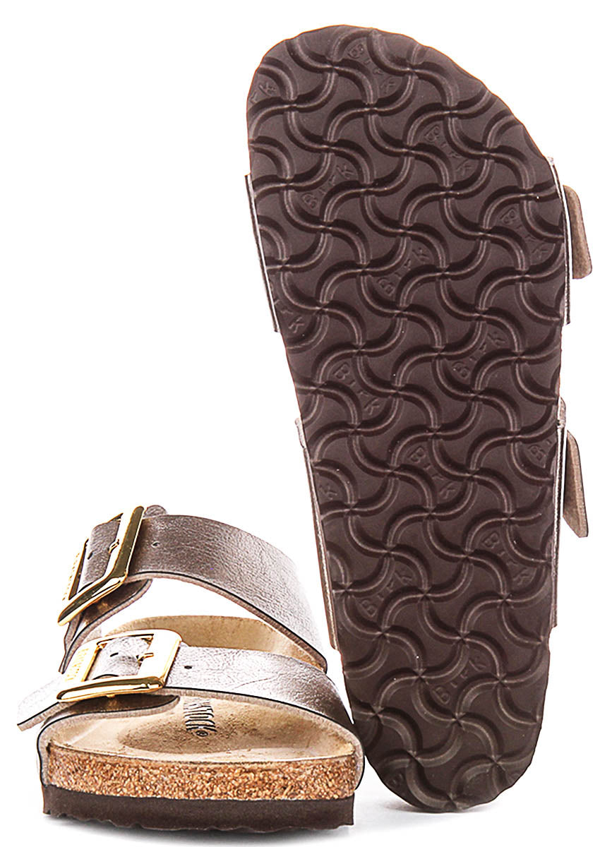 Birkenstock Sydney Cushion Clogs | Taupe suede leather for Women - Regular Fit