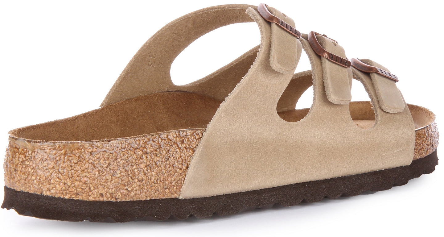Sandali Birkenstock Florida | Vera pelle color tabacco da uomo e donna