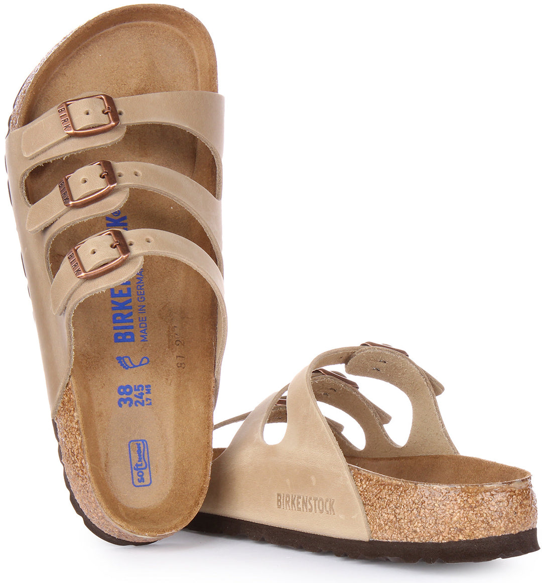 Birkenstock Florida Sandals | Tobacco genuine leather for Men and Women