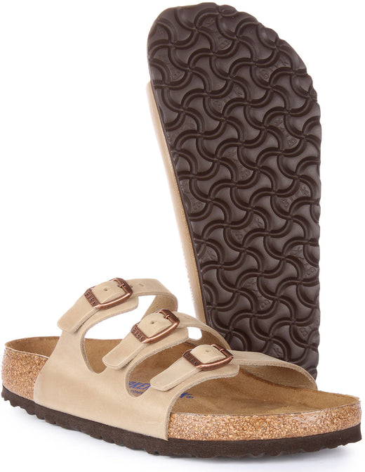 Sandali Birkenstock Florida | Vera pelle color tabacco da uomo e donna