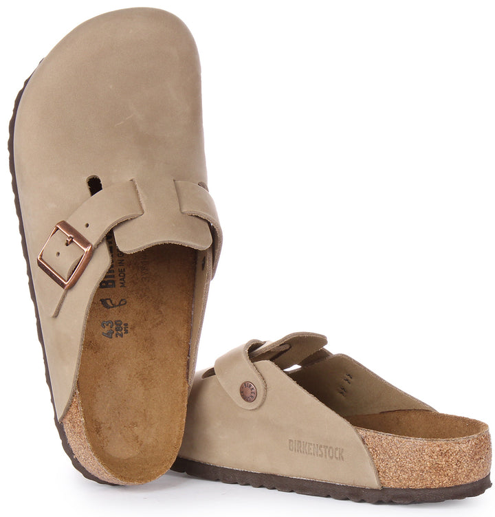 Birkenstock Boston Clogs | Tobacco genuine leather for Women