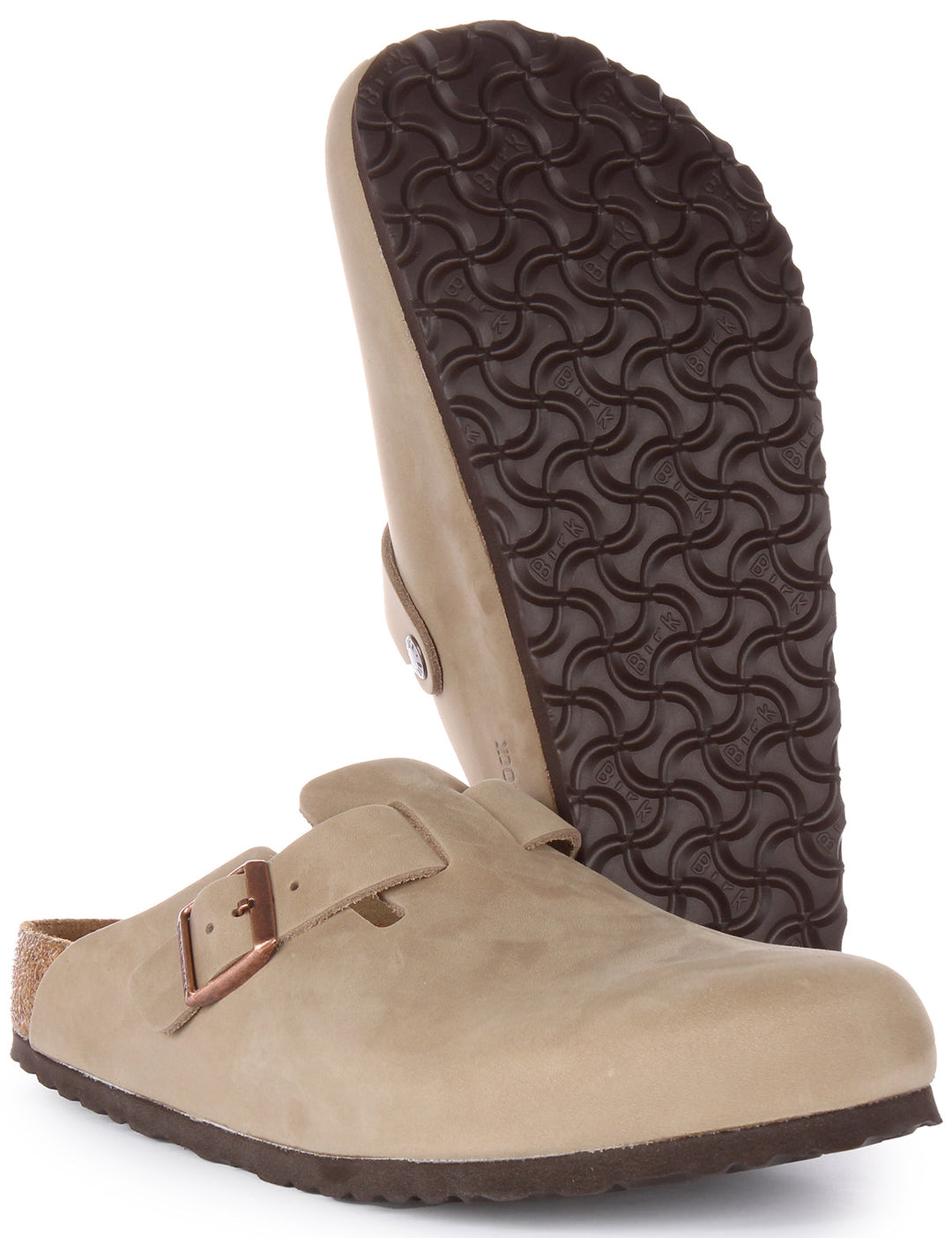 Birkenstock Boston Clogs | Tobacco genuine leather for Women