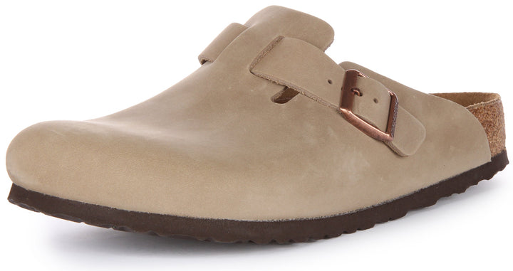Birkenstock Boston Clogs | Tobacco genuine leather for Women