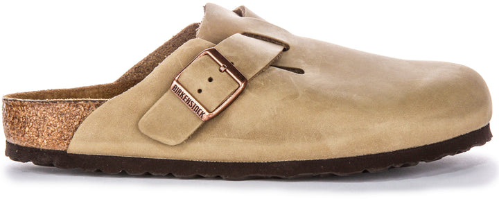 Birkenstock Boston Clogs | Tobacco genuine leather for Men and Women