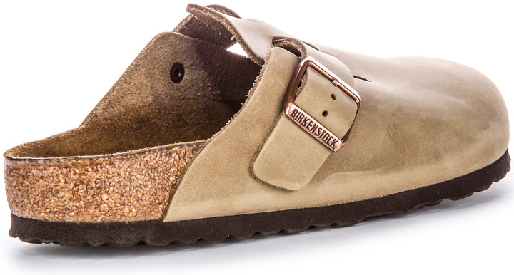 Birkenstock Boston Clogs | Tobacco genuine leather for Men and Women
