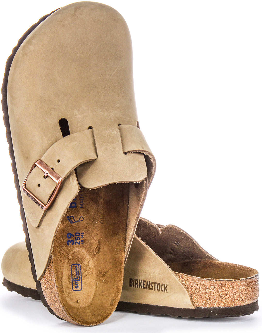 Birkenstock Boston Clogs | Tobacco genuine leather for Men and Women