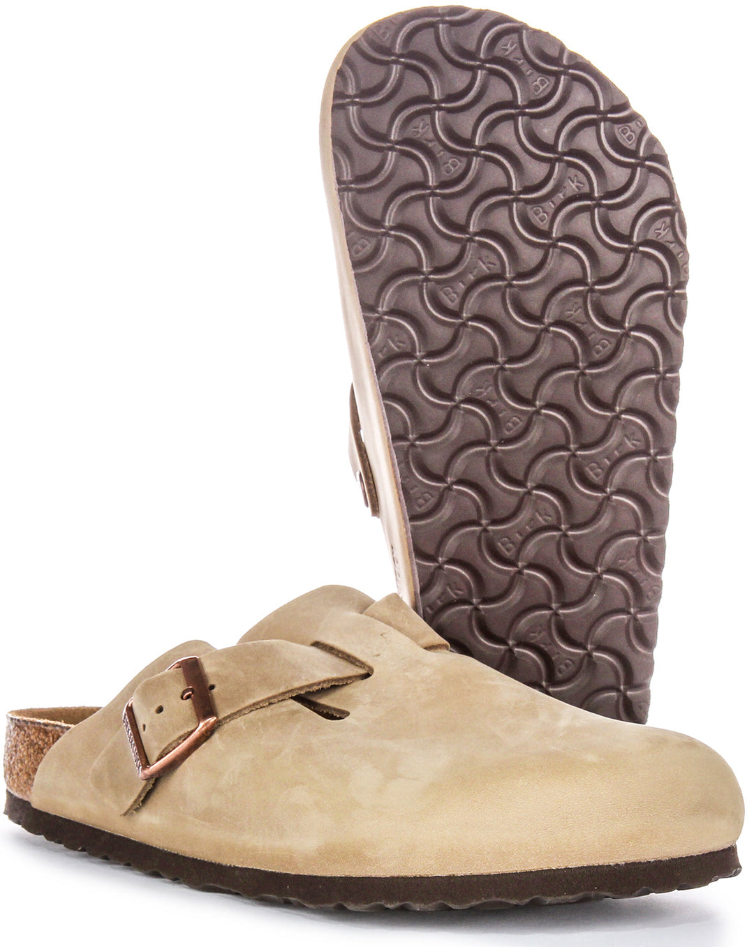 Birkenstock Boston Clogs | Tobacco genuine leather for Men and Women