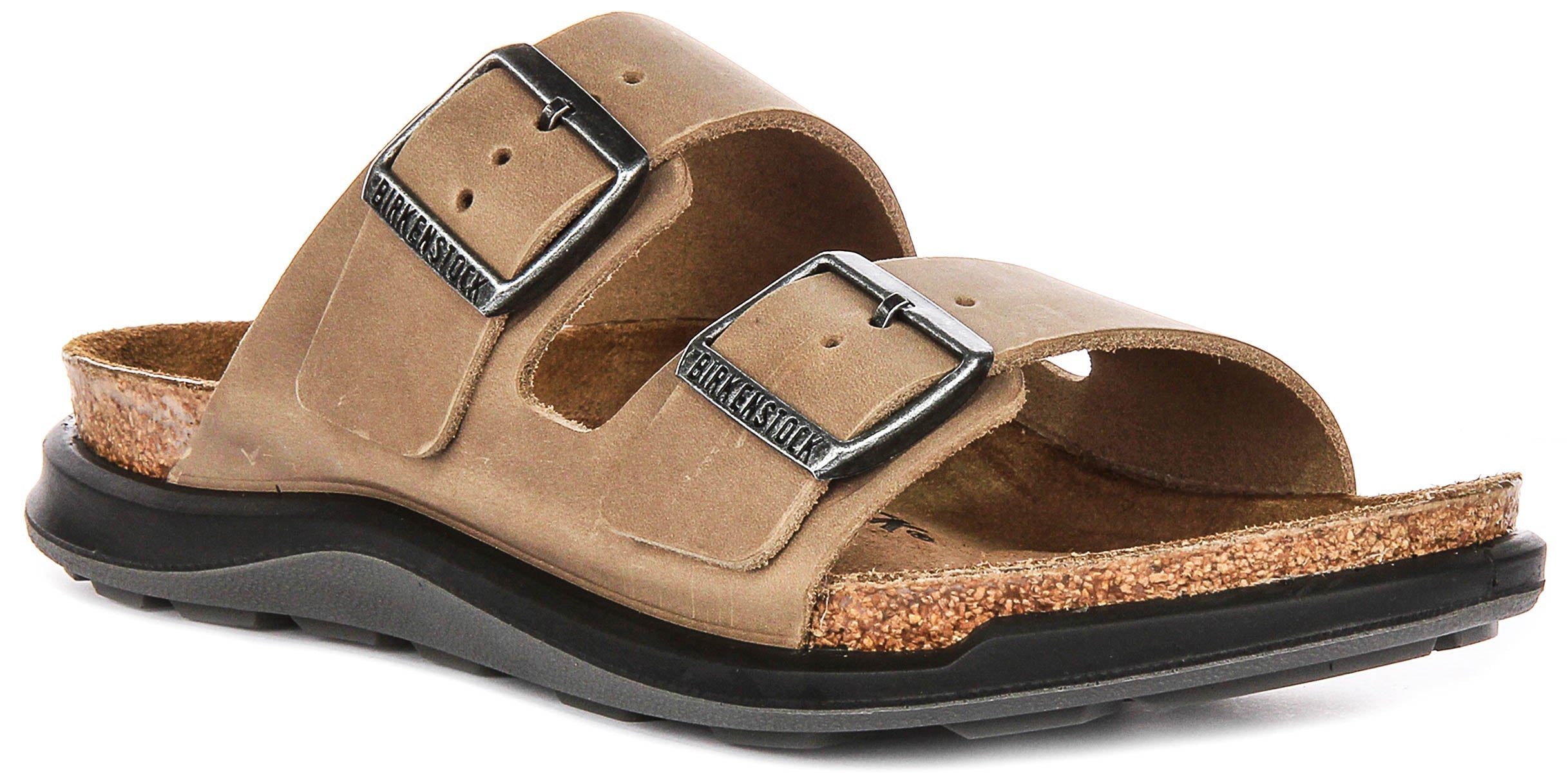 Birkenstock Arizona Sandals | Tobacco genuine leather - Crosstown Sole for Women - Regular Fit