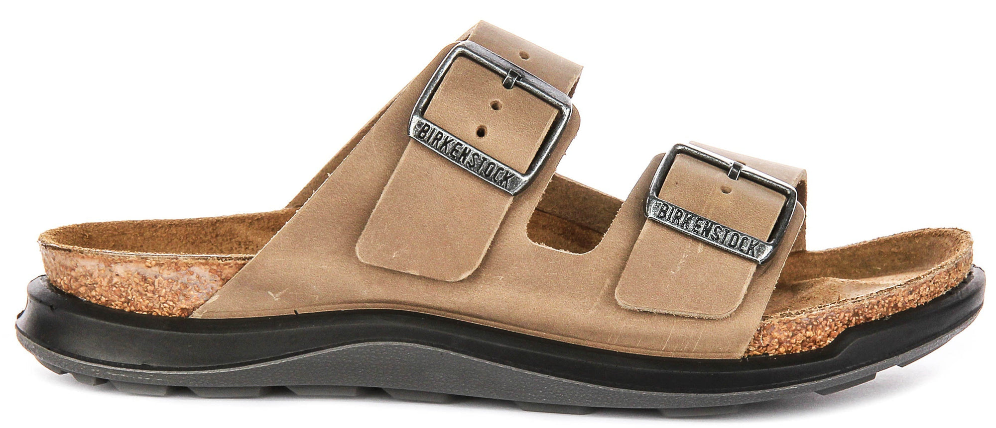 Birkenstock Arizona Sandals | Tobacco genuine leather - Crosstown Sole for Women - Regular Fit