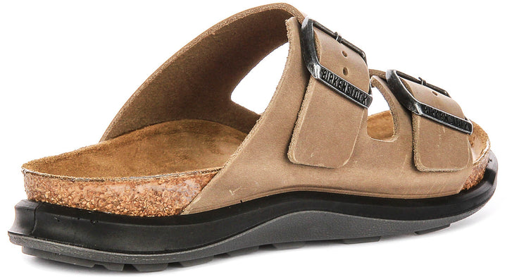 Birkenstock Arizona Sandals | Tobacco genuine leather - Crosstown Sole for Women - Regular Fit