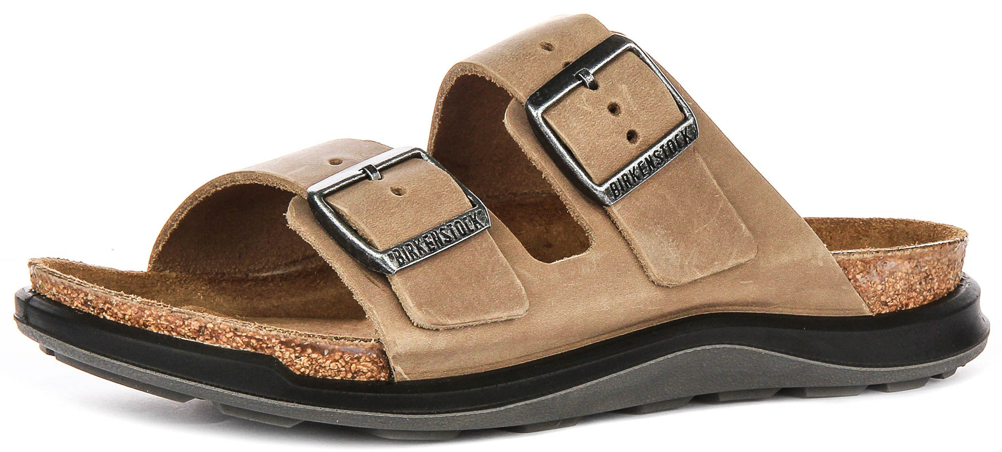 Birkenstock Arizona Sandals | Tobacco genuine leather - Crosstown Sole for Women - Regular Fit