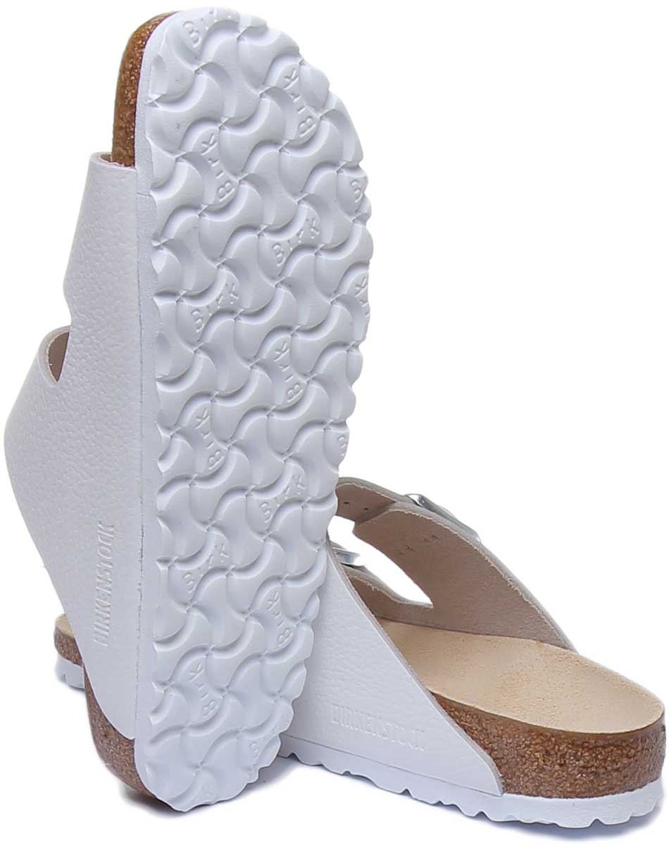 Birkenstock Arizona Sandals | White nubuck leather for Women