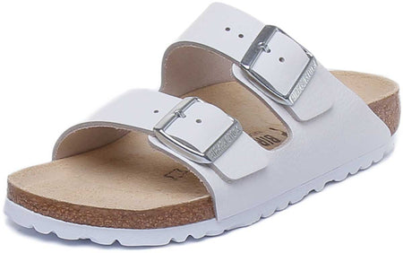 Sandales Birkenstock Arizona | cuir nubuck blanc pour femmes