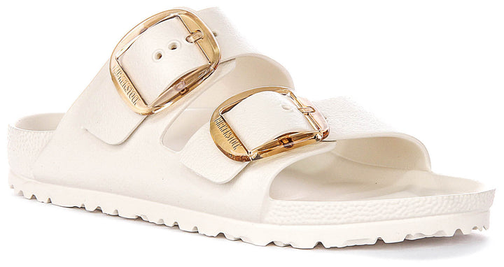 Birkenstock Arizona Sandals | White EVA - Big Buckle for Men and Women - Narrow Fit