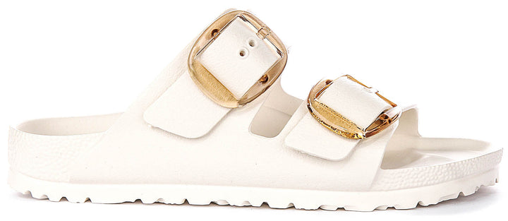 Birkenstock Arizona Sandals | White EVA - Big Buckle for Men and Women - Narrow Fit