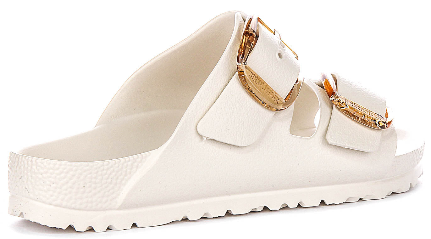 Birkenstock Arizona Sandals | White EVA - Big Buckle for Men and Women - Narrow Fit