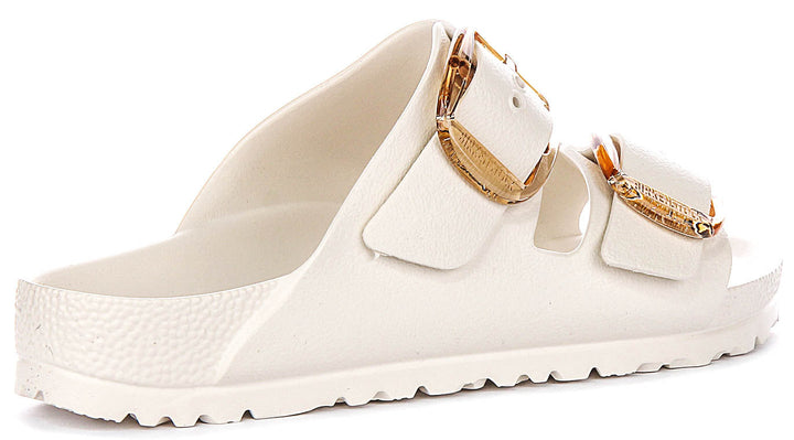 Birkenstock Arizona Sandals | White EVA - Big Buckle for Men and Women - Narrow Fit