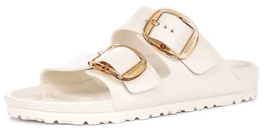 Birkenstock Arizona Sandals | White EVA - Big Buckle for Men and Women - Narrow Fit