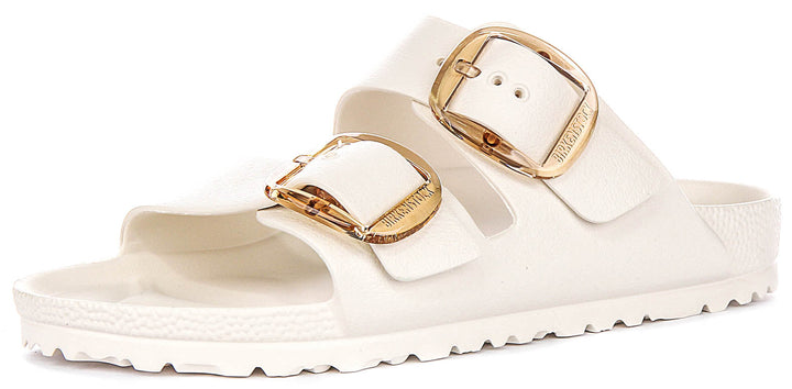 Birkenstock Arizona Sandals | White EVA - Big Buckle for Men and Women - Narrow Fit