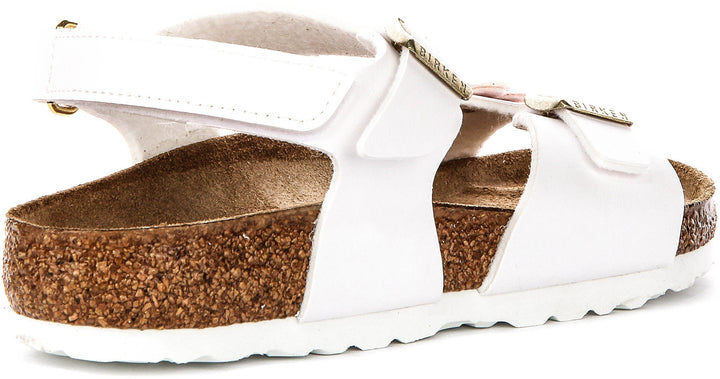 Birkenstock Rio Sandals | White signature Birkenstock upper material for Kids - Regular Fit