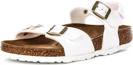 Birkenstock Rio sandalen | Wit kenmerkend Birkenstock-bovenmateriaal voor kinderen - Normale pasvorm